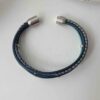 das Lederarmband Nappa in antikblau