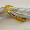 Wickelarmband aus Nappaleder in sommerlichem Gelb