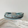 das Lederarmband aus Nappa Leder in hellblau