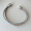 das Lederarmband mit Lotusblume pastel