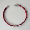 das Lederarmband fein Biene rot